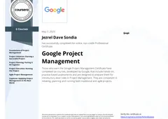 Google Project Management Specialization