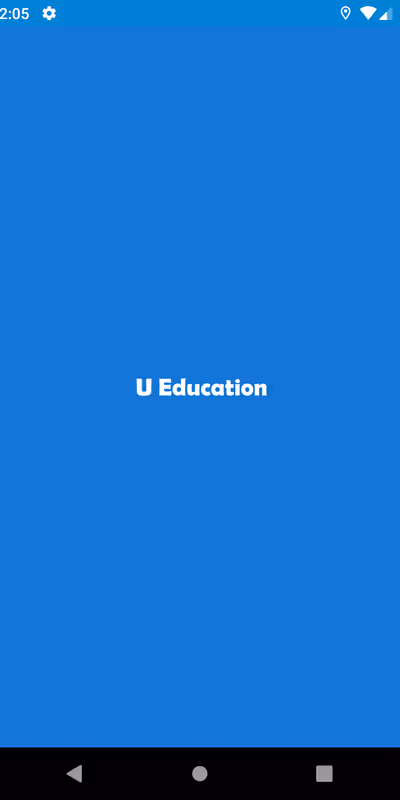 U Education app screen 1