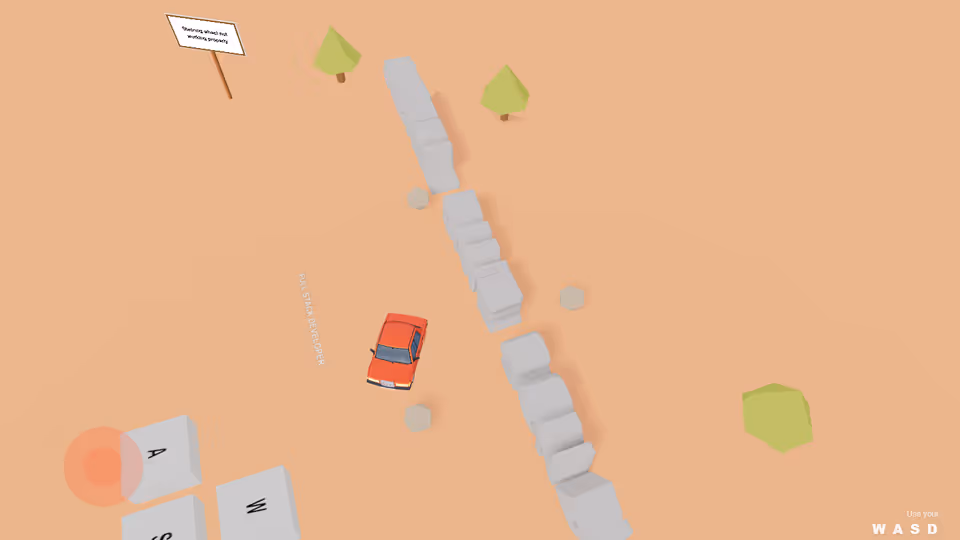 3D car simulation game